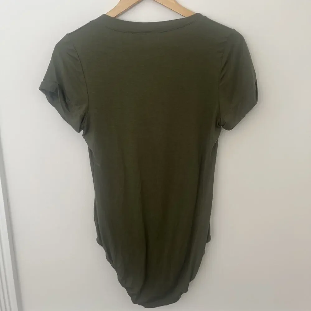 Nwt Intimately Free People T-shirt‎ Body Suit Medium Olive Green